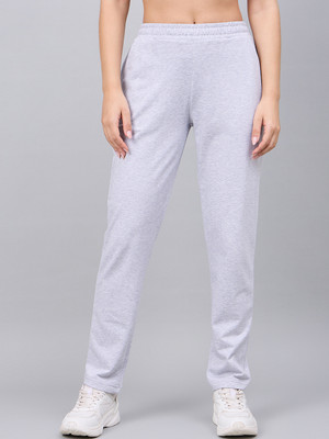 98 Degree North Solid Women Grey Track Pants