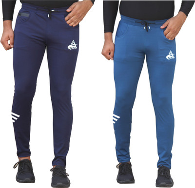 pelton Printed Men Blue, Light Blue Track Pants