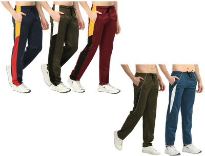 Indistar Solid Men Multicolor Track Pants