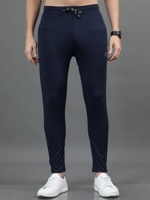 MARK IN MARK Solid Men Dark Blue Track Pants