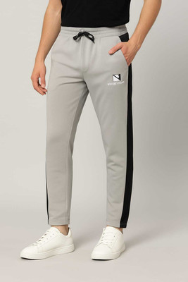 RAAJ Self Design Men Grey Track Pants