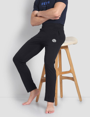 U.S. POLO ASSN. Solid Men Black Track Pants