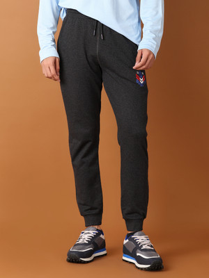 V-MART Solid Men Black Track Pants