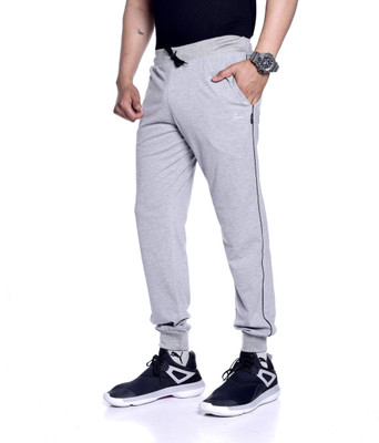 Zeffit Solid Men Grey Track Pants