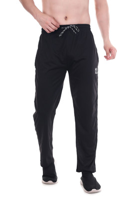 NAVII CLOTHING Solid Men Black Track Pants