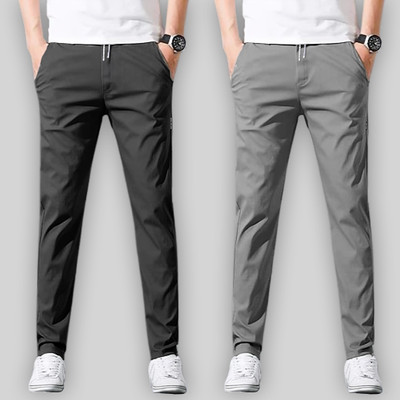 Joggers Park Solid Men Multicolor Track Pants