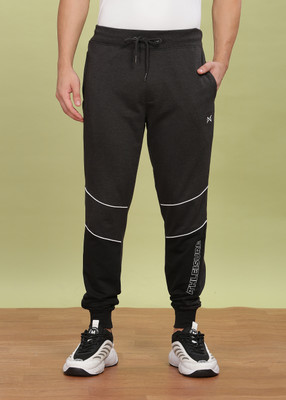 Force NXT Solid Men Black Track Pants