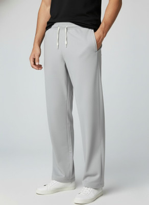 INDICLUB Loose Fit Men Silver Trousers
