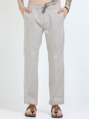 U.S. Pitchers Solid Men Brown Track Pants