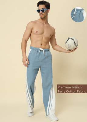 PockMAN Self Design Men White Track Pants