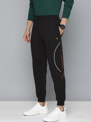 HRX by Hrithik Roshan Printed Men Black Track Pants