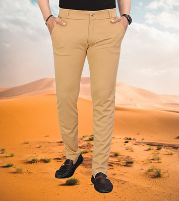 ISUEL FAB Solid Men Gold Track Pants