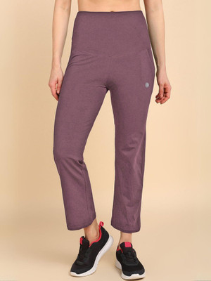 Zelena Solid Women Purple Track Pants