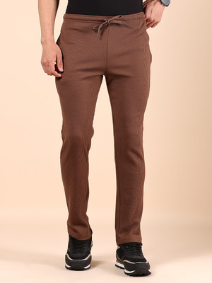 V-MART Solid Men Brown Track Pants