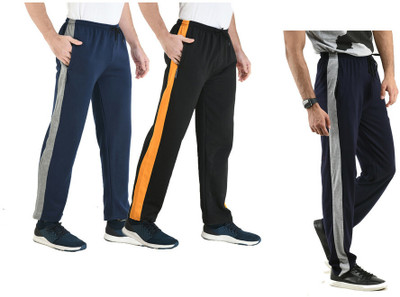Indistar Solid Men Multicolor Track Pants