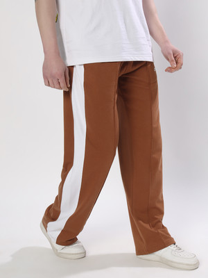 WEARDUDS Self Design Men Brown Track Pants