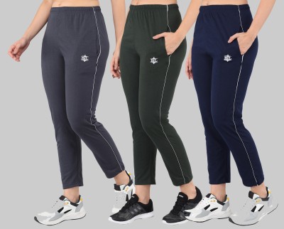 ASDF Solid Women Multicolor Track Pants