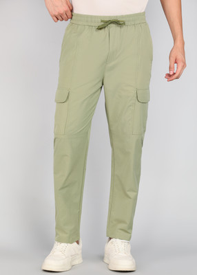 Fort Collins Solid Men Green Track Pants