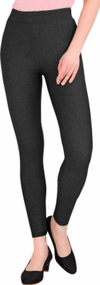 Lactra Solid Women Black Track Pants