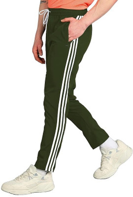 Genrexity Printed Men Olive Track Pants