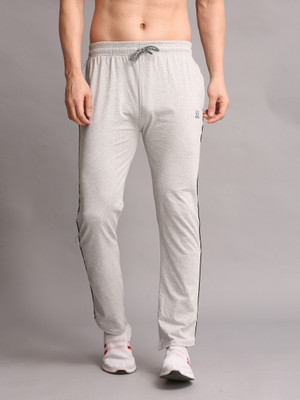 Rock Huns Solid Men Grey Track Pants