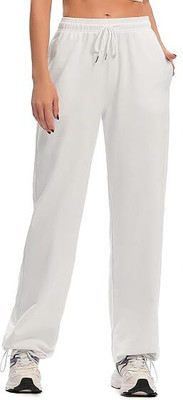 FNOCKS Solid Women White Track Pants