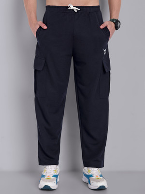 Go Devil Printed Men Black Track Pants