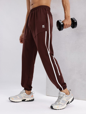 HRX by Hrithik Roshan Solid Men Maroon Track Pants