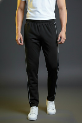 GAUTAM SPORTS Solid Men Black Track Pants