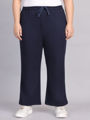 A&k Solid Women Blue Track Pants