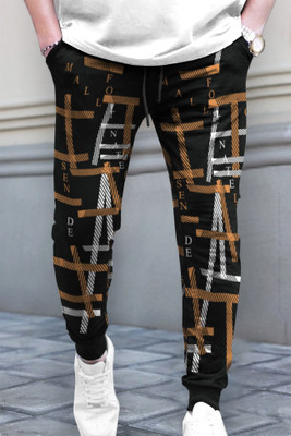 TRIPR Solid, Striped Men Multicolor Track Pants