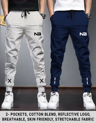 Conway Printed Men Grey, Blue Track Pants