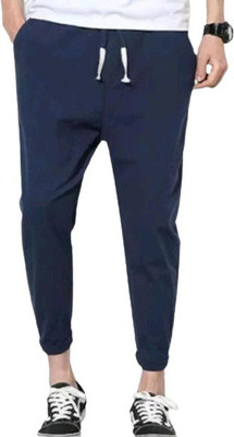 SIDAK FASHION Self Design Men Blue Track Pants