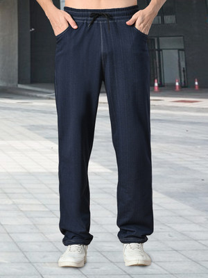 METRONAUT Solid Men Dark Blue Track Pants