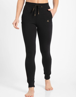 JOCKEY Solid Women Black Track Pants