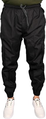 AADAKS SPORTZZ Self Design Men Black Track Pants