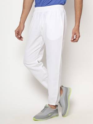 DIDA Solid Men White Track Pants Price History