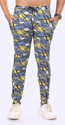 24 Street Printed Men Multicolor Track Pants