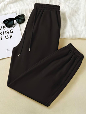 IRONDYE Loose Fit Women Black Trousers