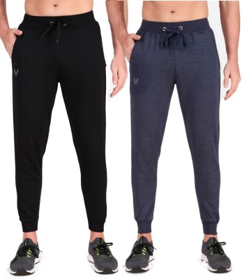 UZARUS Solid Men Black, Dark Blue Track Pants