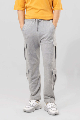 Snitch Solid Men Grey Track Pants