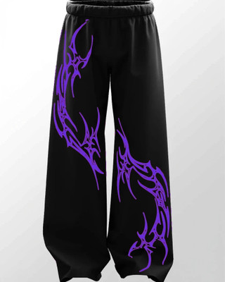 ZEN1FASHION Printed Men Black Track Pants
