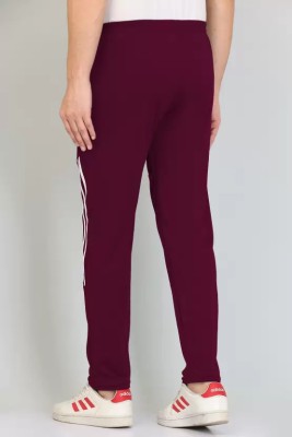 TOLIKE Self Design Men Maroon Track Pants