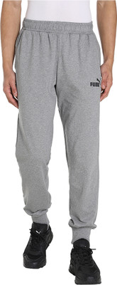 PUMA Solid Men Grey Track Pants