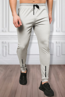 TENRUN Printed Men Grey Track Pants