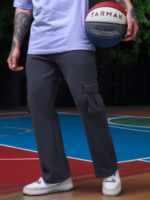 MADSTO Self Design Men Grey Track Pants