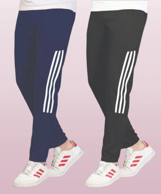 CLOTVIN TREND Solid, Striped Men Multicolor Track Pants
