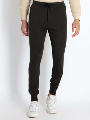 Status Quo Solid Men Olive Track Pants
