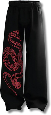 xpecto style Printed Men Black Track Pants