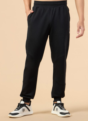 Cult Self Design Men Black Track Pants